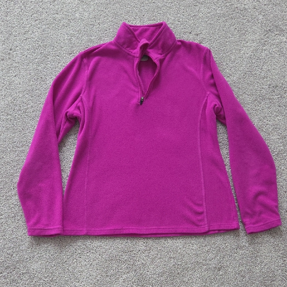 Champion Women's Magenta Quarter-Zip Sweater